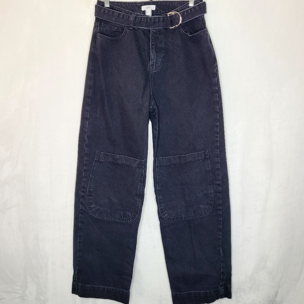 Forever 21 Premium Denim Belted Cargo Jeans Size 27